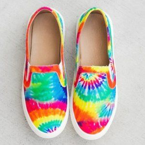 Rainbow Tie Dye Slip on Shoe  6040
